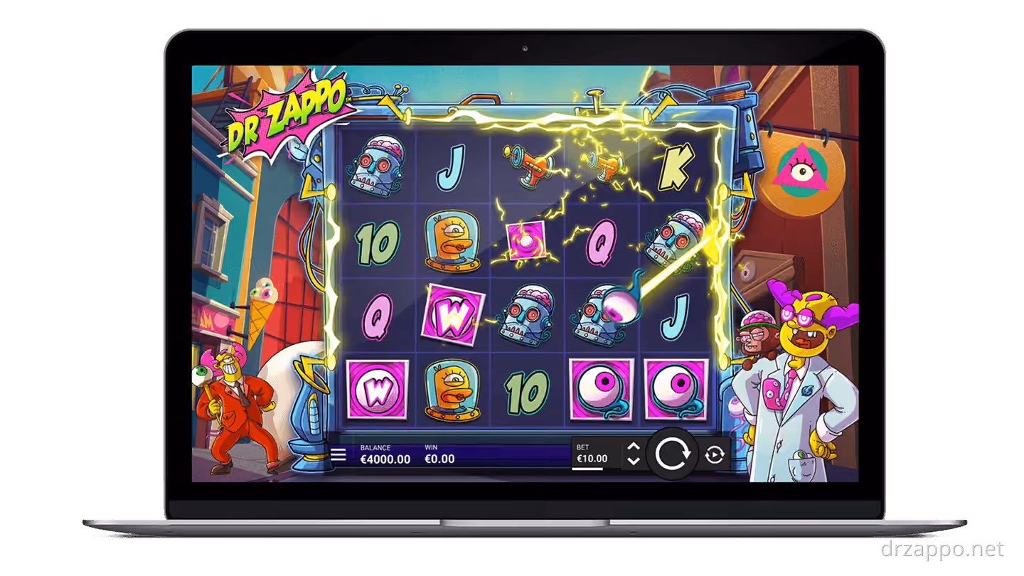Dr Zappo by Hacksaw Gaming — slot gameplay